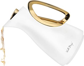 Термос в бял и златист цвят 1 l Alessia – Vialli Design