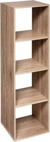 Рафт 5five Mix'n Modul, 4 отделения, MDF, 35x32x134 cm - Дървесен