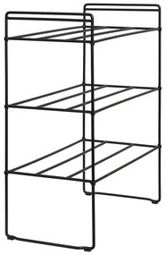 Черен метален стелаж за обувки Swansea – House Nordic