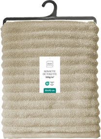 Бежова памучна кърпа от тери 50x90 cm Maya – douceur d'intérieur