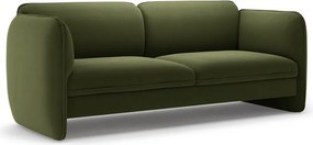 Зелен кадифен диван 204 cm Georgia – Micadoni