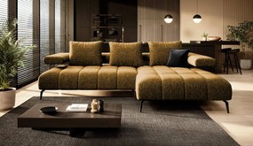 Ъглов диван Magnito Mini-горчица-десен