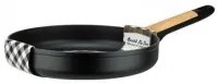 Horecano - Алуминиев тиган с незалепващо покритие ф24x4,8см BLACK AND WOOD HOME-(DFF-SC16-24)