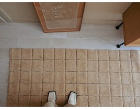 Ръчно изработена вълнена пътека в кехлибарен цвят 80x230 cm Mosaic Amber – Lorena Canals