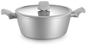 Комплект тенджери и тигани Royalty Line T010-Silver, 10 части, Мраморно покритие, Индукция, Сребрист