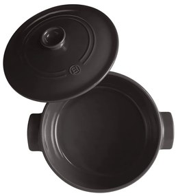 Черен керамичен съд с капак , ⌀ 27 cm - Emile Henry