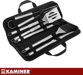 Комплект инструменти за грил от неръждаема стомана - 6 бр.