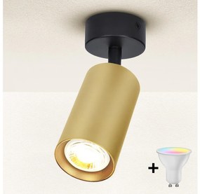 Brilagi - LED димируемо точково осветително тяло SELE GOLDEN 1xGU10/6,5W/230V черно/златно