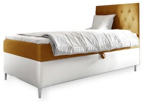 Тапицирано легло  ESME + топер, 80x200, fresh 37, pдесен