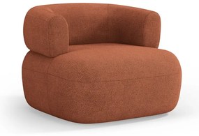 Кресло от плат букле в тухлен цвят Jenny – Micadoni Home