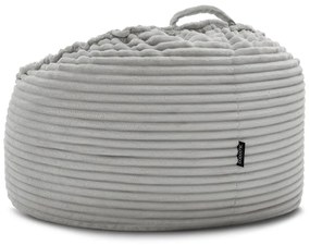 Светлосив пуф от рипсено кадифе Socrate – Bobochic Paris