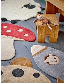 Бял вълнен детски килим ø 84 cm Dolly – Bloomingville Mini