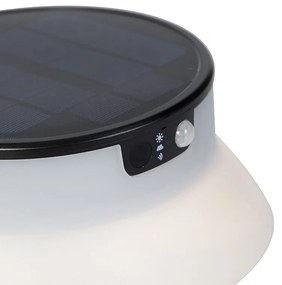 Стойка за външна лампа черна с LED с димер IP55 Соларна - Felice