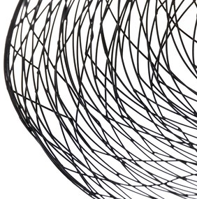 Ориенталски таванен аплик черен 60 см - Glan