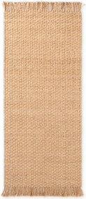 Двустранна/ръчно изработена ютена пътека в естествен цвят 80x300 cm Fjord – Hanse Home
