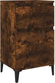 819718 vidaXL Нощно шкафче, опушен дъб, 40x35x70 см