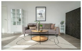 Кръгла масичка за кафе с дъбов плот в естествен цвят ø 80 cm Vita - House Nordic