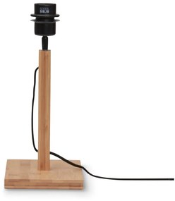 Настолна лампа с абажур от бамбук в черен и естествен цвят (височина 38 см) Java - Good&amp;Mojo