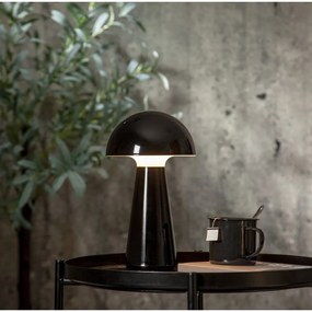 Черна настолна LED лампа с възможност за димиране (височина 28 cm) Mushroom - Star Trading