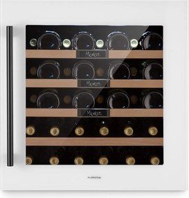 Klarstein Vinsider 36 Built-In Uno, охладител за вино за вграждане, 36 бутилки, 92 литра, неръждаема стомана