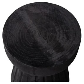 Черно градинско столче от дърво пауловния Borre - WOOOD