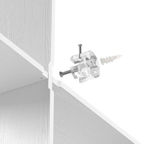 Бял двуетажен рафт от каучуково дърво 62 cm Montage - Umbra