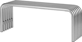 Градинска пейка метална в сребрист цвят Nokk – noo.ma