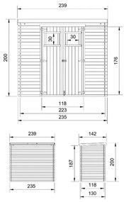 Барака - 235 х 130 см – 3 м2