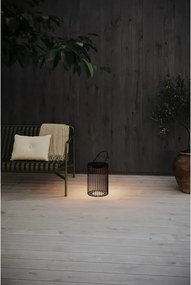 Черен екстериорен LED фенер със соларен панел с USB (височина 54 cm) Cavia – Markslöjd