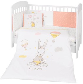 Kikka Boo  -  Бебешки спален комплект 6 части 70/140 Rabbits in Love