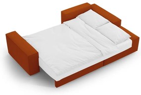 Сгъваем ъглов диван в тухлен цвят (десен ъгъл) Jodie – Micadoni Home