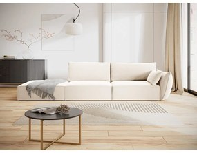 Бежов кадифен диван десен ъгъл 264 cm Vanda – Mazzini Sofas