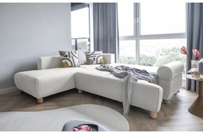 Кремав ъглов разтегателен диван (ляв ъгъл) Bouncy Olli - Miuform