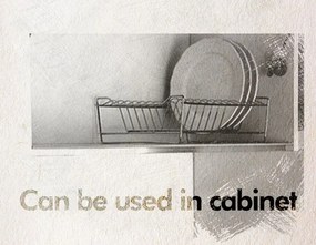 СУШИЛНИК ЗА СЪДОВЕ TEKNO TEL KB-015G , 2нива , златисто