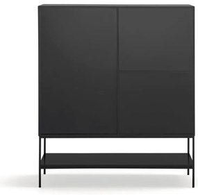 Черно шкафче 120x140x45 cm Platt – Teulat