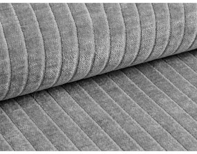 Светлосив ъглов диван от рипсено кадифе (десен ъгъл) Bergano – Cosmopolitan Design