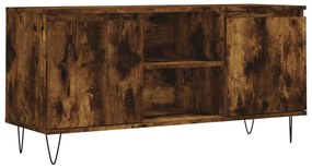 827017 vidaXL ТB шкаф, опушен дъб, 104x35x50 см, инженерно дърво