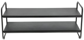 Черен стоманен стелаж за обувки 33x33x80 cm A-Shoe – Zone