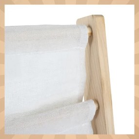 Детска етажерка за книги, дървена етажерка с 6 рафта от плат 79 x 62,5 x 30 cm