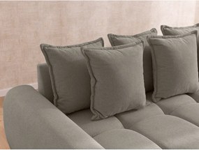 Кафяво-сив ъглов диван (ляв ъгъл) Albane – Ropez