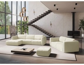 Бял ъглов диван (ляв ъгъл) Hoku – Makamii