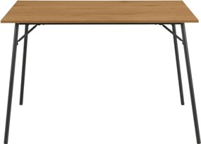 Трапезна маса с дъбов плот 80x120 cm Peru – Actona