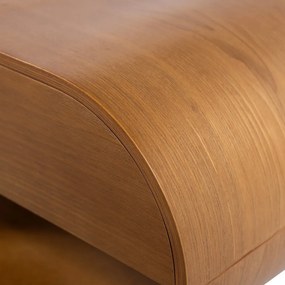 На няколко нива стенен рафт в естествен цвят 39 cm Momo – WOOOD