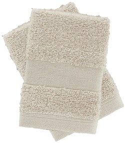 Бежови памучни кърпи в комплект от 2 бр. от тери 30x30 cm Anti-Bacterial – Catherine Lansfield