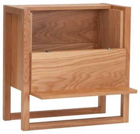 Шкаф за вино от дъбова дървесина в естествен цвят 59x60 cm NewEst - Woodman