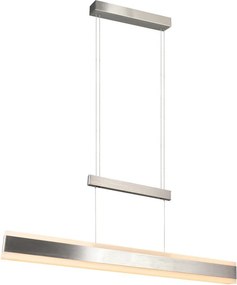 LED висящо осветително тяло в матово сребрист цвят с метален абажур Arcola – Trio