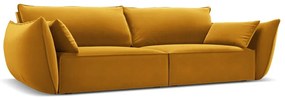 Кадифен диван в цвят горчица 208 cm Vanda – Mazzini Sofas