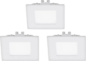 Eglo 94733 - КОМПЛЕКТ 3x LED вградени осветителни тела FUEVA 1 LED/2,7W/230V