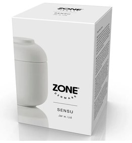 Бял керамичен органайзер за баня за памучни тампони Sensu – Zone