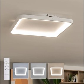 Brilagi - Димируемо LED таванно осветително тяло FALCON SLIM LED/50W/230V 50x50 cm бяло + с дистанционно управление